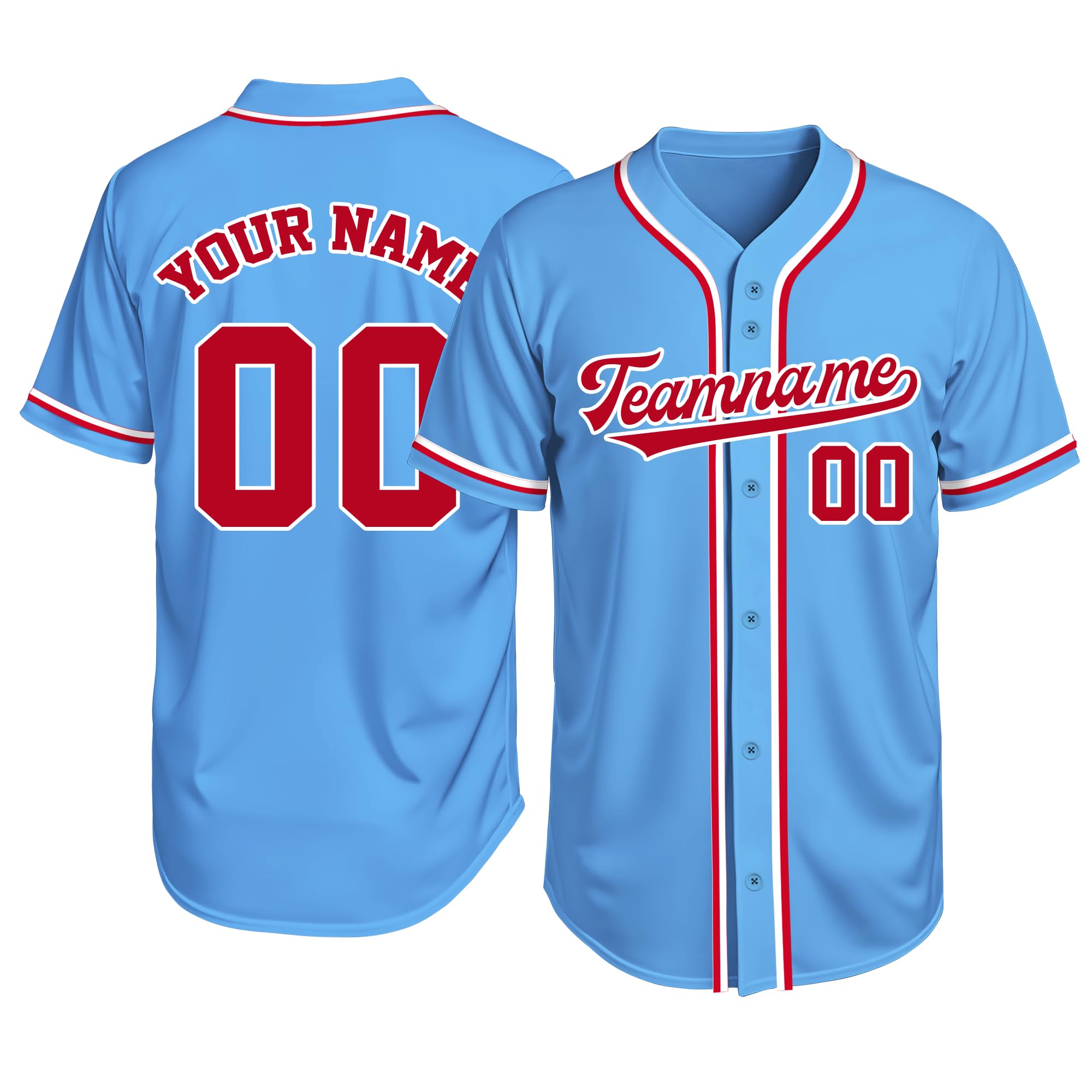 Custom Baseball Jersey Personalized Stitched or Printed Name Number Baseball Shirt Sports Uniform Gifts for Men Women Youth
