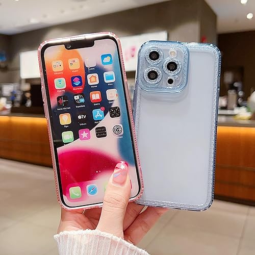 Miniatura 3 de Funda compatible con iPhone 11 Pro Max de 6.7 pulgadas, bonita funda transparente con purpurina para mujeres y niñas, funda de silicona TPU suave a