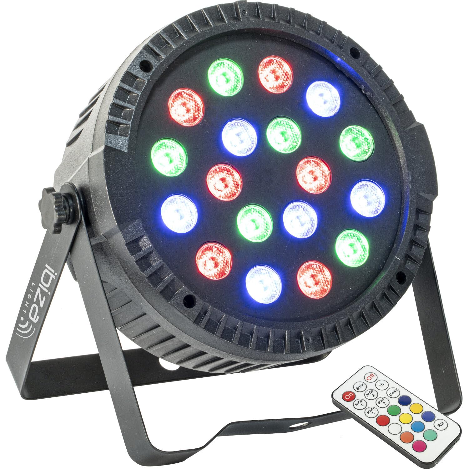 Ibiza - THINPAR-18X1W - Proyector par ultra plano - 18 led rgb de 1w