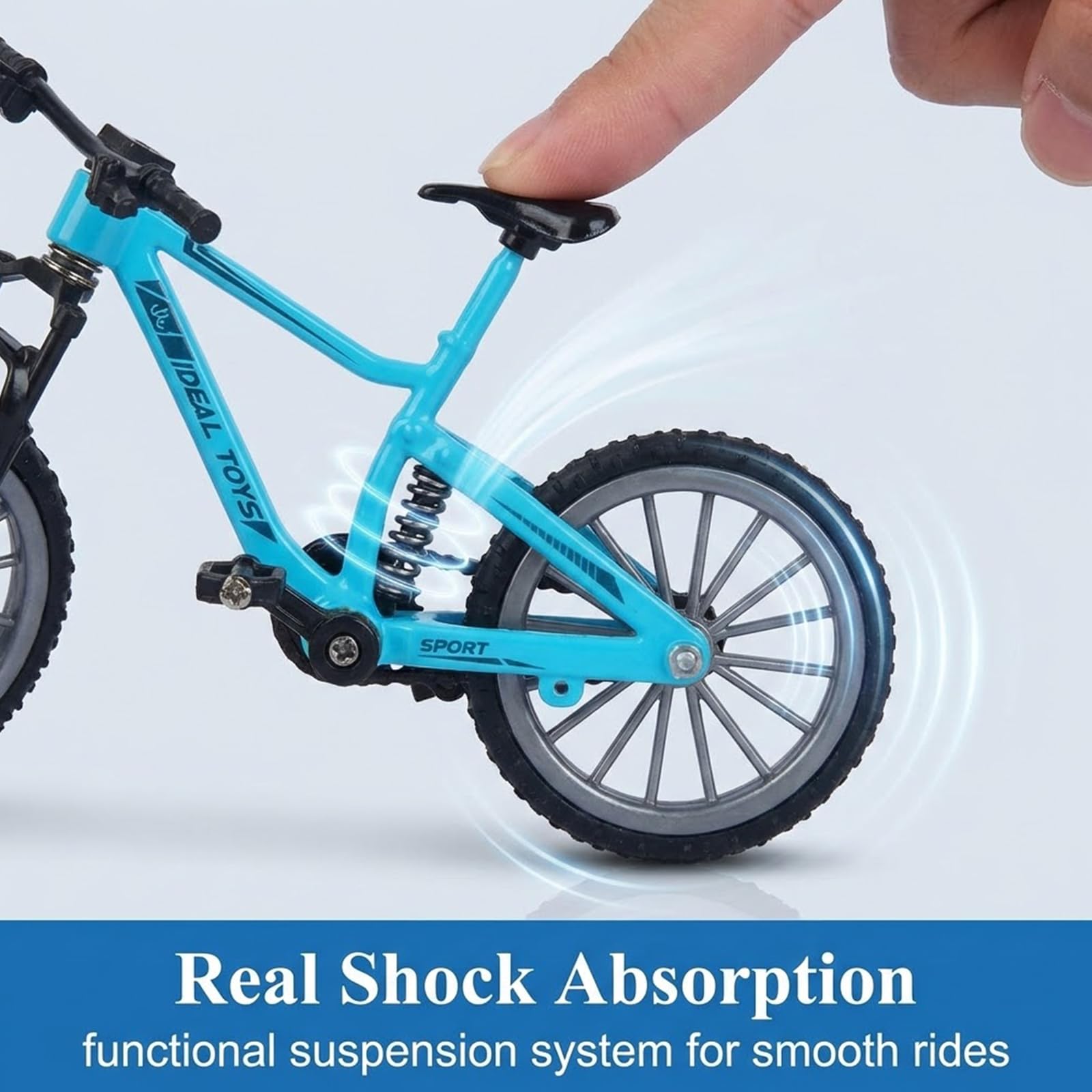 2 Pezzi Mini Finger Bikes,Bicicletta da Dito Finger Mountain Bike Bici da Dito Modello Mini BMX in Lega Creativa Finger Bike per Gli Amanti della Bicicletta, Ragazzi Ragazze Regalo