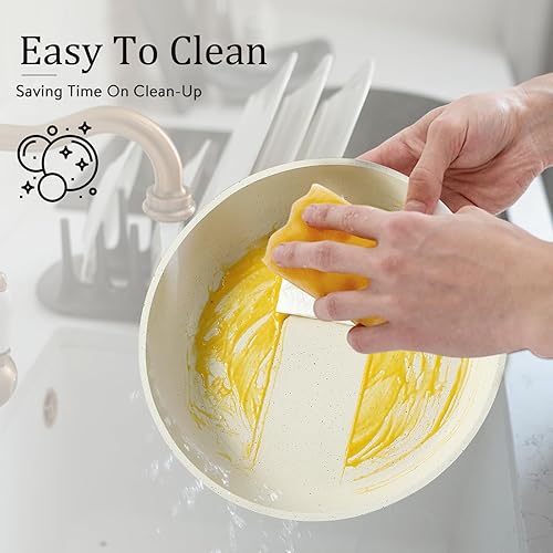 Miniatura 6 de CAROTE Juego de ollas y sartenes, juego de utensilios de cocina antiadherentes, mango desmontable, juegos de utensilios de cocina de inducción