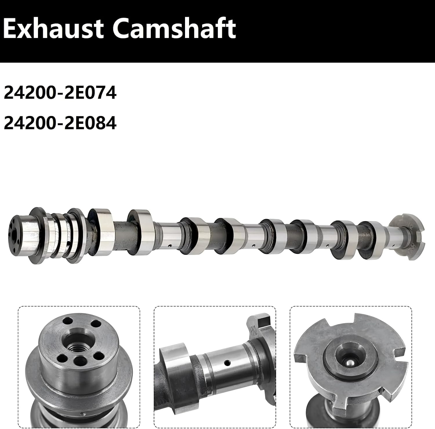 24200-2E074 24100-2E720 Camshafts for Kia 17-24 Forte/ 18-17 Forte5/ 20-25 Soul/ 21-25 Seltos, for Hyundai 17-20 Elantra/ 18-21 Kona/ 19-21 Veloster 2.0L; Intake & Exhaust Cam Kit New