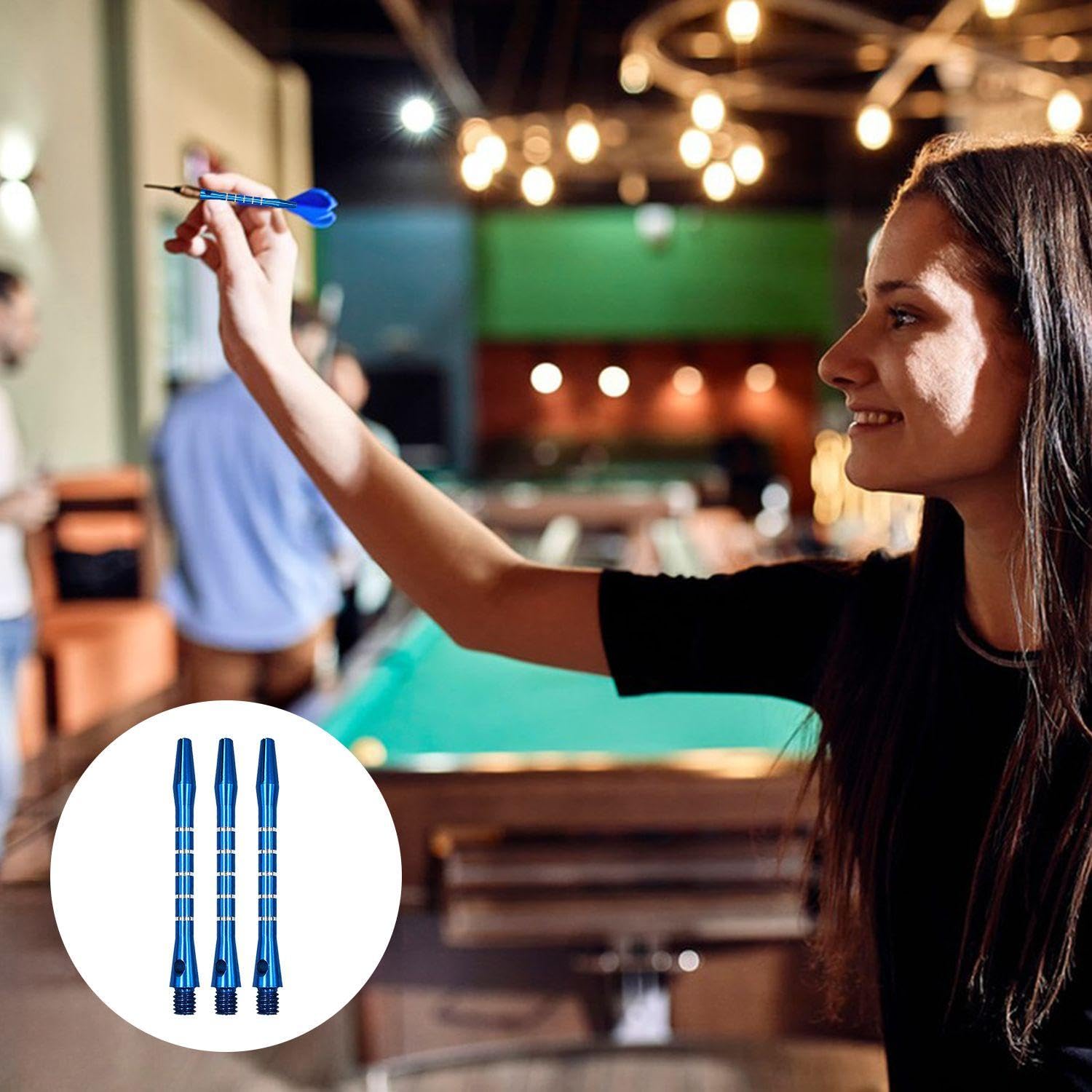 YSJCHEBS Kit Fai Da Te Freccette - 18 Aste E 18 Foglie In Alluminio E PET - Foto 7