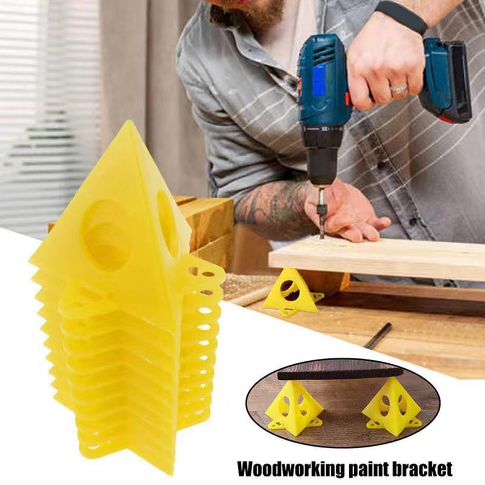 10PCS Pyramid Stands Peinture Stands, Paint Stands for Canvas and Door Support, Paint Pouring Suppliers, Cabinet Paint