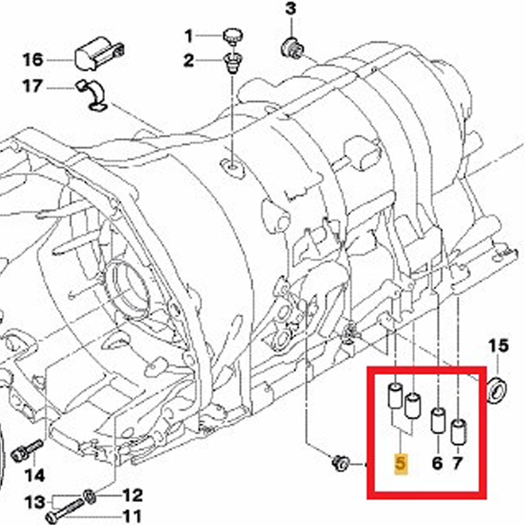 ZF 1071.298.033 Set di filtri idraulici per BMW con ATF LifeguardFluid 6 + guarnizioni (Set, 6 pezzi)