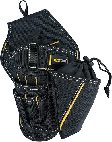 MELOTOUGH Drill Holster Impact Driver Holster with Bit Pouch Heavy