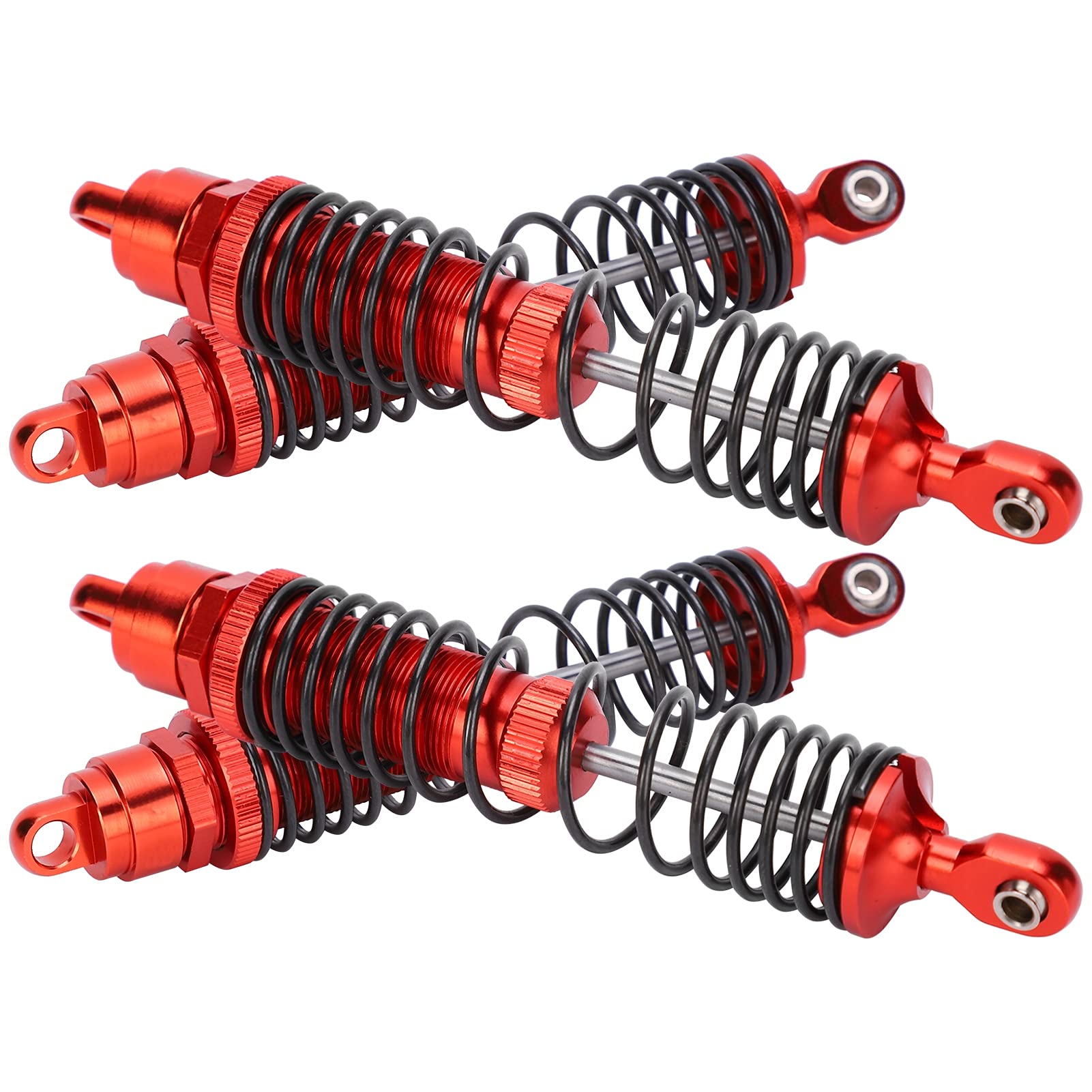 Metalowy przedni i tylny amortyzator RC do samochodów TRAXXAS 1/10 RC (Red)