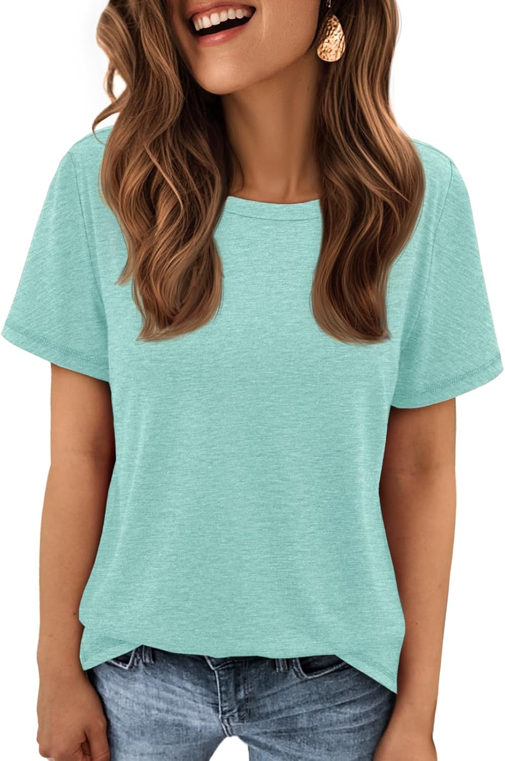 ATHMILE Womens T Shirt Summer Tops Short Sleeve Fashion School Teachers Clothes 2026 Spring Beach Vacation Trendy - Image 2