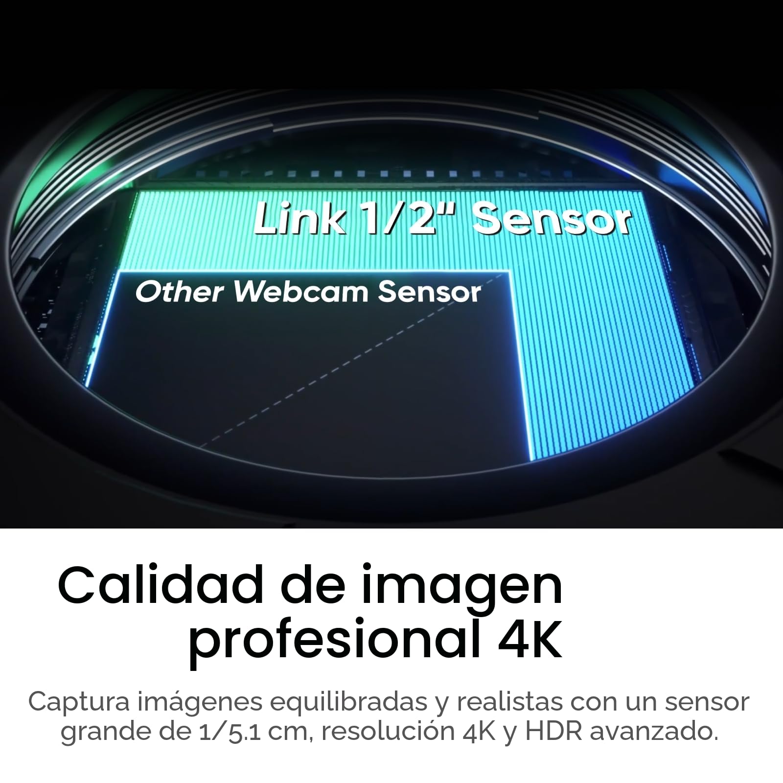Insta360 Link 2 Standard Bundle – Webcam 4K para PC/Mac, sensor de 1/2", seguimiento de IA, HDR, micrófono IA sin ruido, control de gestos para streaming y videollamadas, compatible