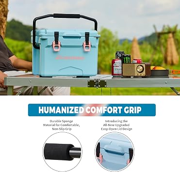 EchoSmile 12/18/25 Quart Rotomolded Cooler, Built to Stand up to The Rigors of The Journey