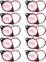NOLOWY Paquete de 10 zumbadores piezoeléctricos de alto decibelio con alarma de sonido continuo, 100 dB, color negro, para impresora 3D y computadoras