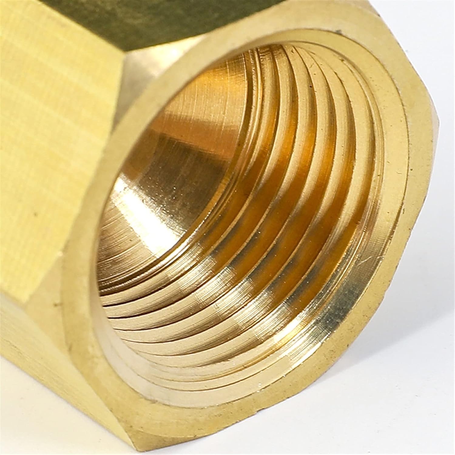 Garden Hose Fitting Connector,45 Degree 1/4" 3/8" 1/2" 3/4" Flare Reducing Fitting Reducer Brass Pipe Connector Water Gas Air Fuel, Long Service Life (Color : NO3 Female To NO2 M) (Color : NO3 Female