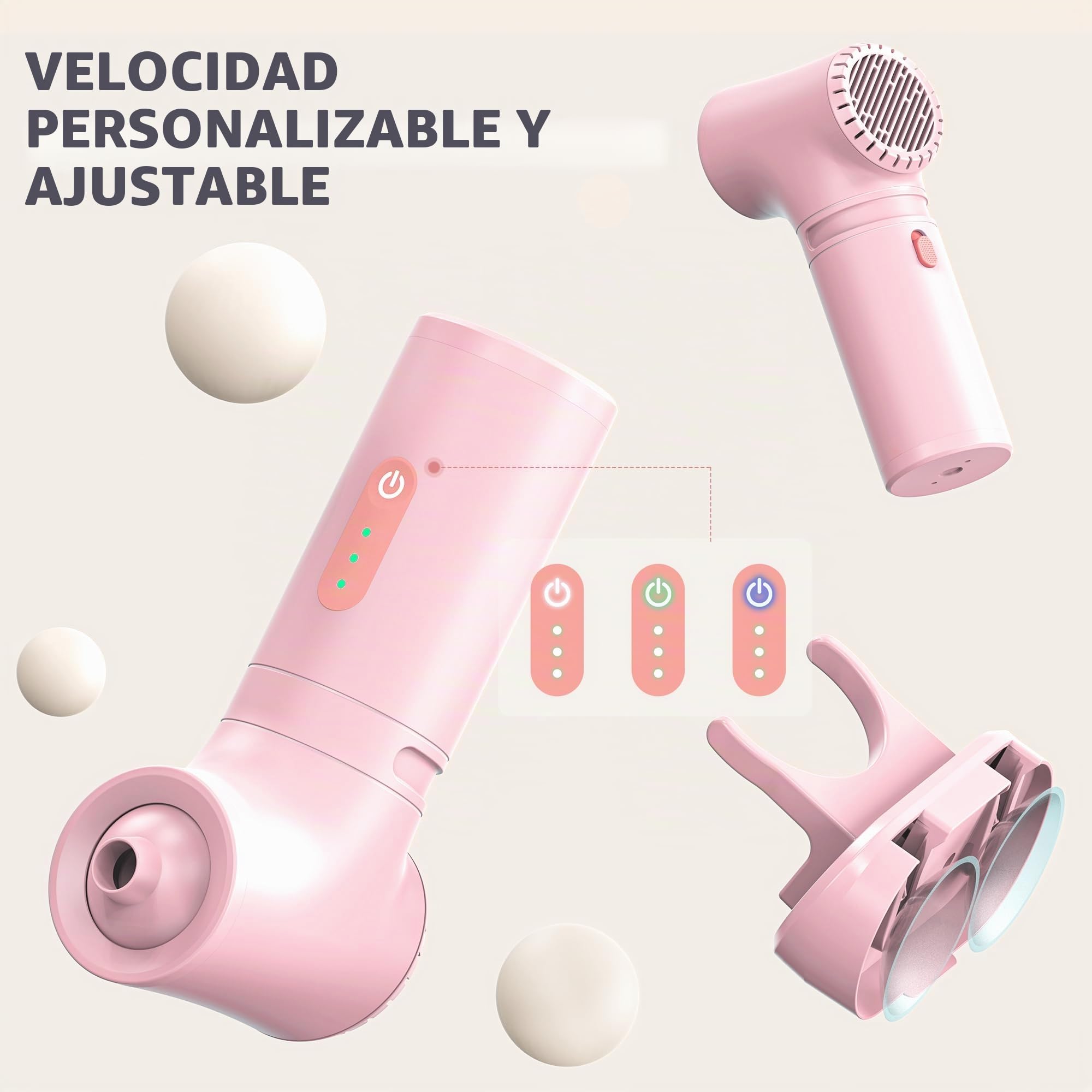 MOMFANN Bath Jet Spa, accesorios de bañera portátiles inalámbricos con velocidad ajustable de 3 niveles, máquina de burbujas/modo de chorro de baño, chorros de bañera para spa en casa, relajante