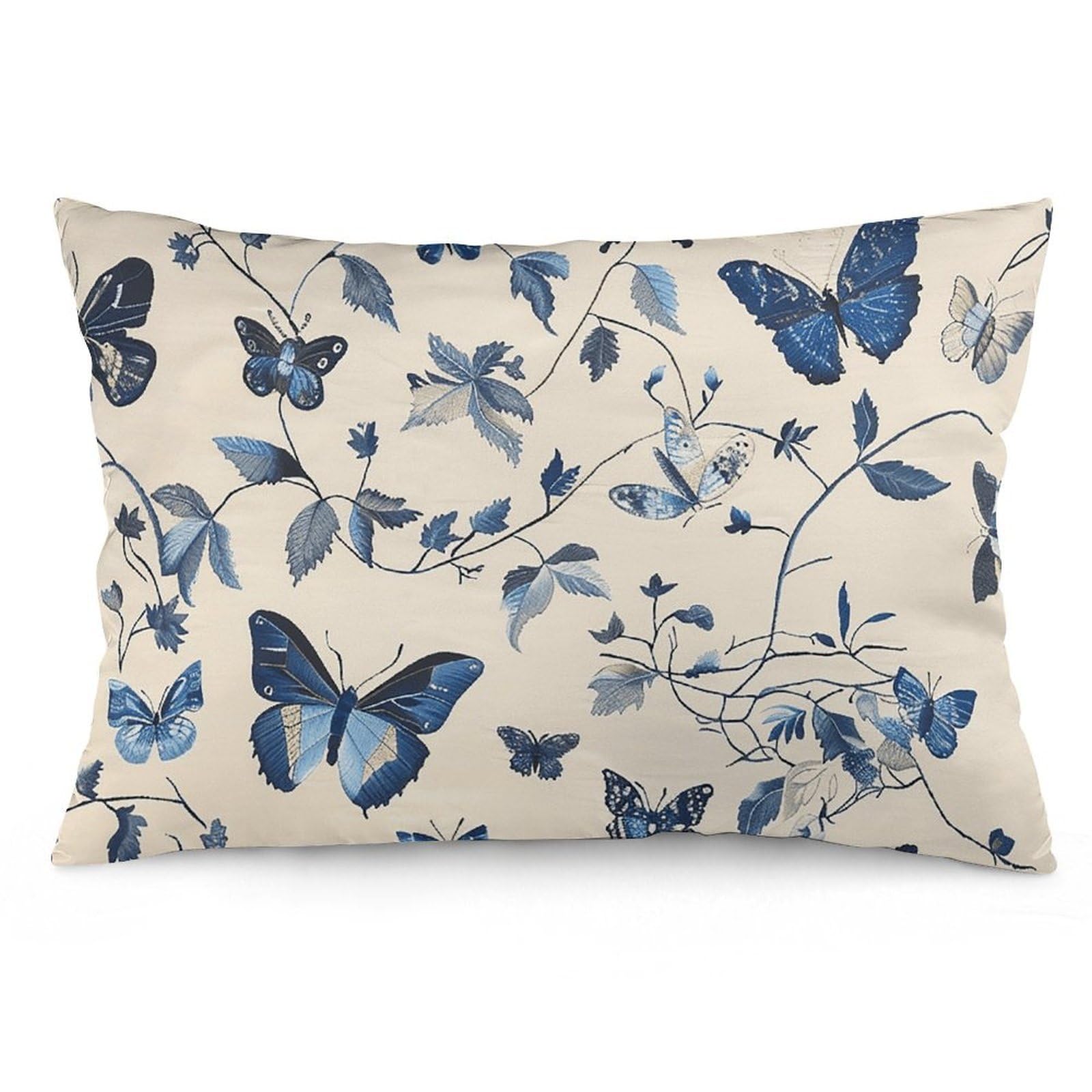 NTVOWPZO 2 Pack Decoration Throw Pillow Covers 12 "x20 Pillowcases Covers Butterflies and Moths Pillowcases Modern Farmhouse Home Decor Sofa Cushions Covers for Couch Bed Living Room