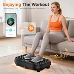 Vibration Plate Exercise Machine with APP, 3D Dual Motor Vibration Plate 199 Adjustable Speed, Vibrating Plate Automatic Mode P1-P7, 450 Lbs Capacity Shake Plate with Remote Control