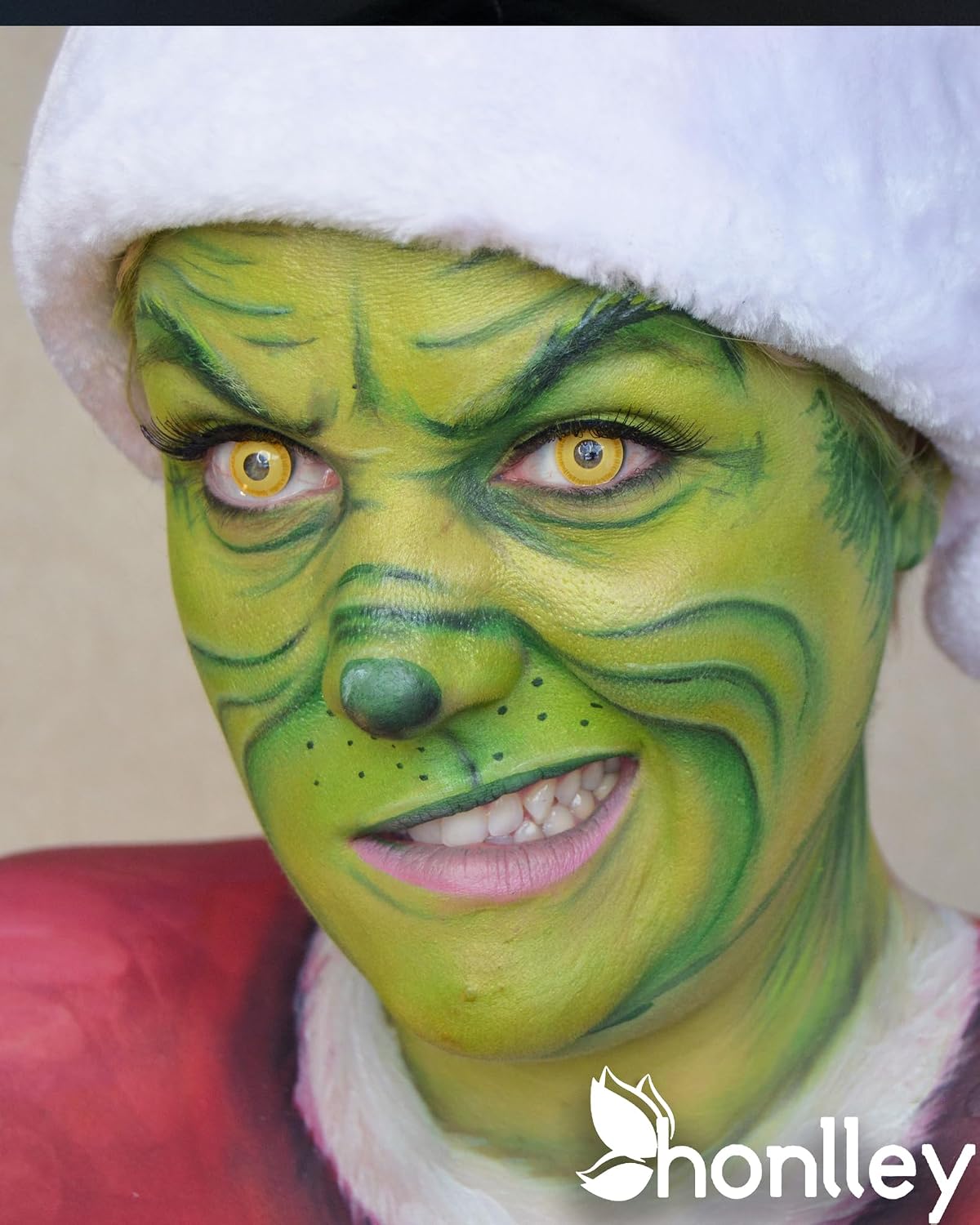 Halloween Grinch Green Face Paint Kit,30ml Ogre Green Body Makeup