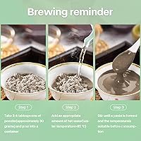 Vista 5 de FU PAI E JIAO Polvo de frijol negro de nuez de sésamo negro, reemplazo de comidas con regulación del colesterol y antioxidación, sin OMG, vegano