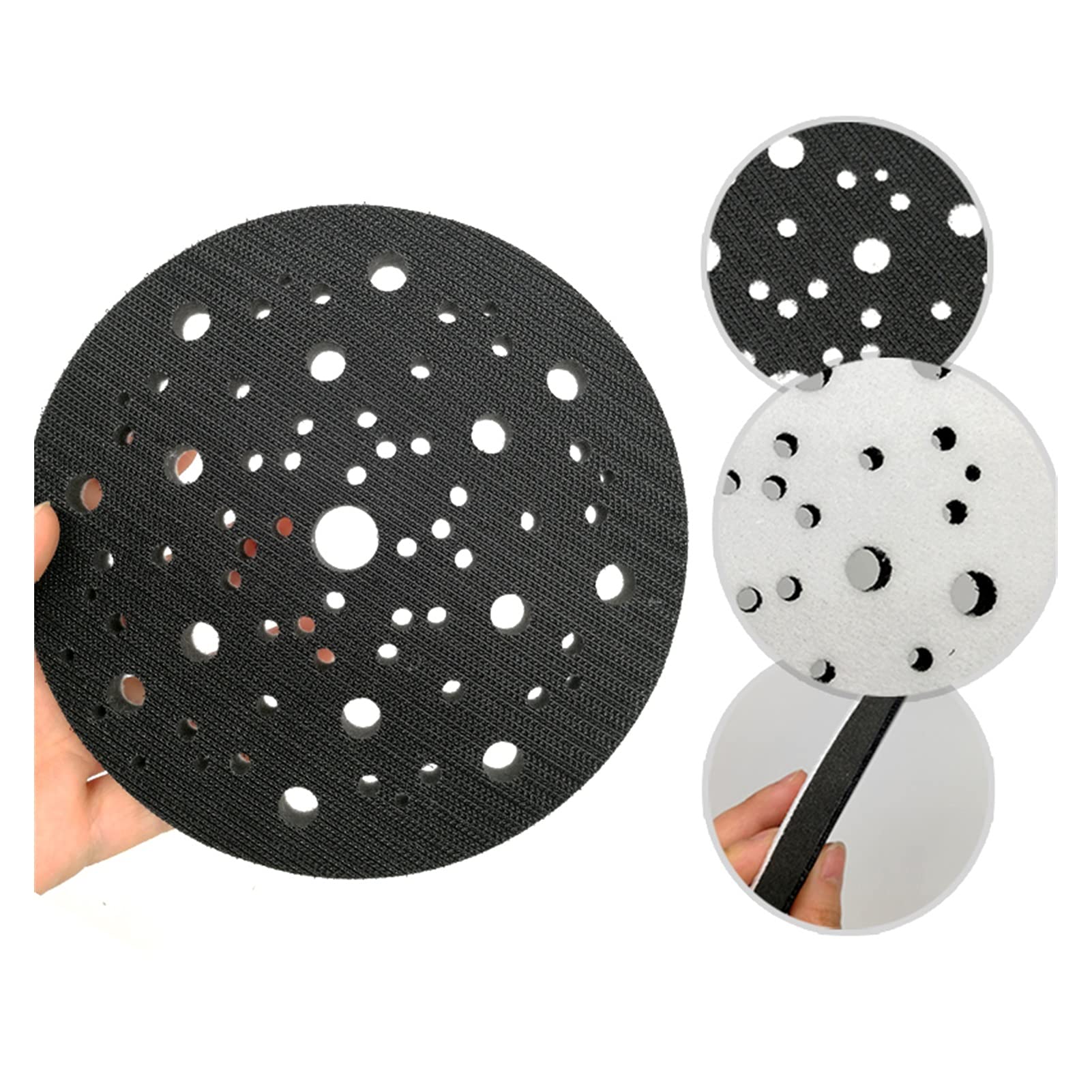 Pad polerski Soft Interface Pad 6 "150mm Porowate Hook and Look Gąbka poduszka do tłumienia i ochrony podkładki szlifierskiej