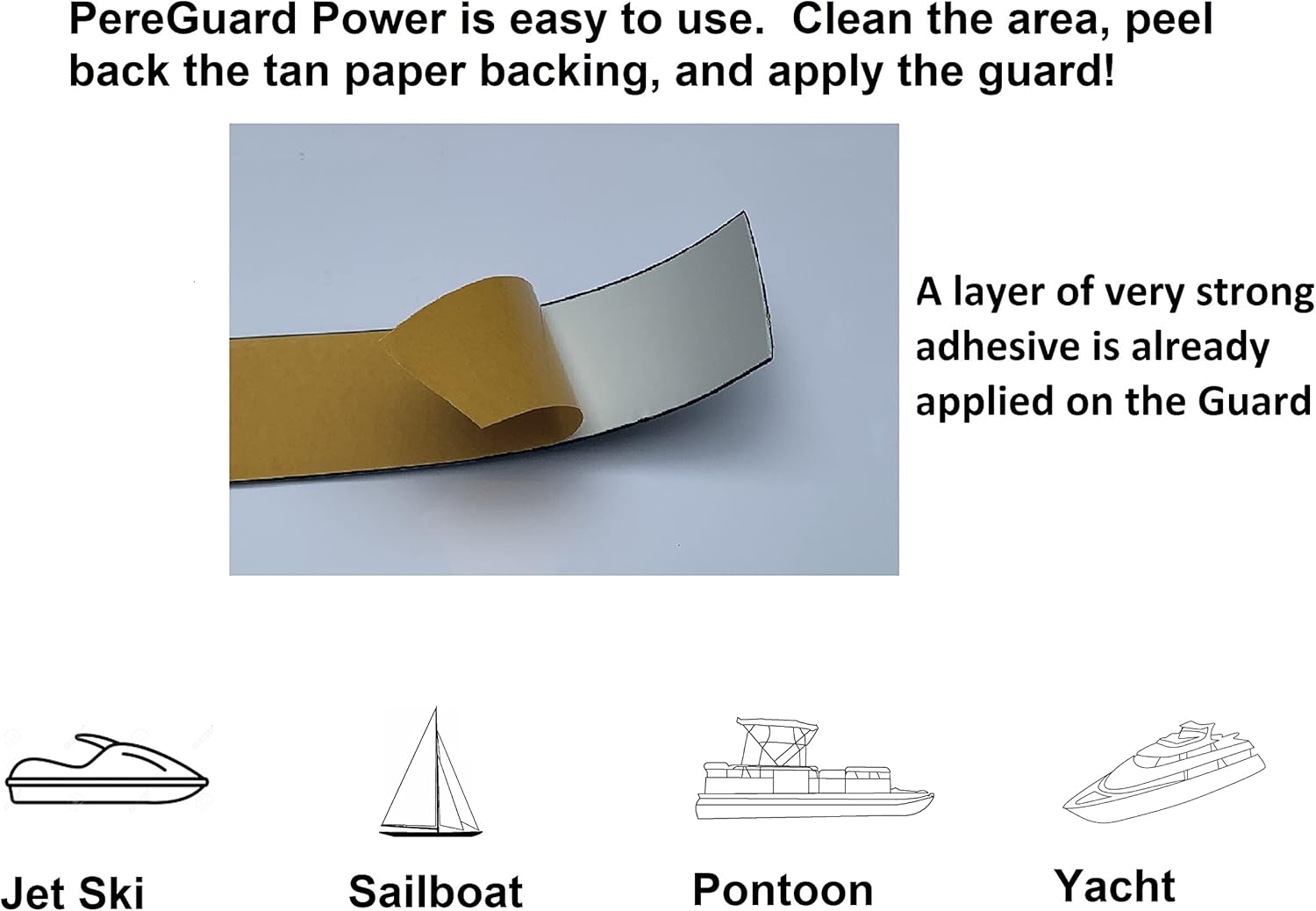 Power Powerboat Hull Guard Black Abrasion Resistance Boat Protector