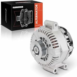 A-Premium Alternator, 12V 120A 6-Groove Pulley CW, Compatible with Ford