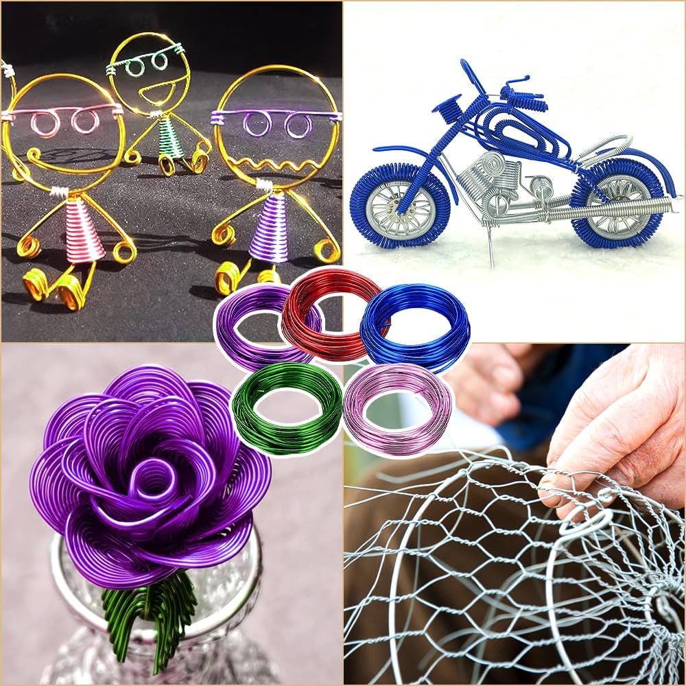 Amazon | 【加工しやすく丈夫】 アルミワイヤー 針金 アルミ線