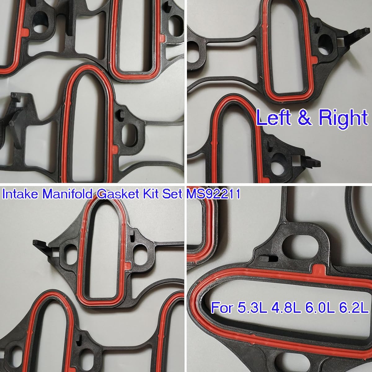 Intake Manifold Gaskets Knock Sensors for Chevy Suburban Silverado Avalanche Tahoe, GMC Sierra Yukon Sensor, Cadillac 4.8L 5.3L 6.0L Engines Sensor Knock 89017589