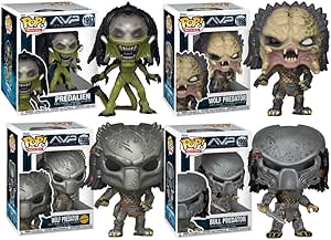Amazon.com: Funko Pop! Movies Aliens vs Predator Requiem Set de 4 con ...