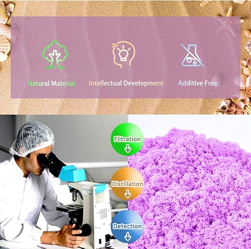 Miniatura 5 de Dino Play Moving Sand - Paquete de repuesto de 3 libras, arena sensorial elástica y moldeable para actividades en interiores y exteriores, kit de