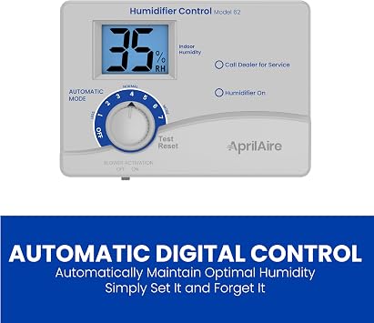 AprilAire 800 Whole-House Steam Humidifier, Automatic Steam Humidifier, Large Capacity Whole-House Humidifier for Homes up to 10,300 Sq. Ft., White