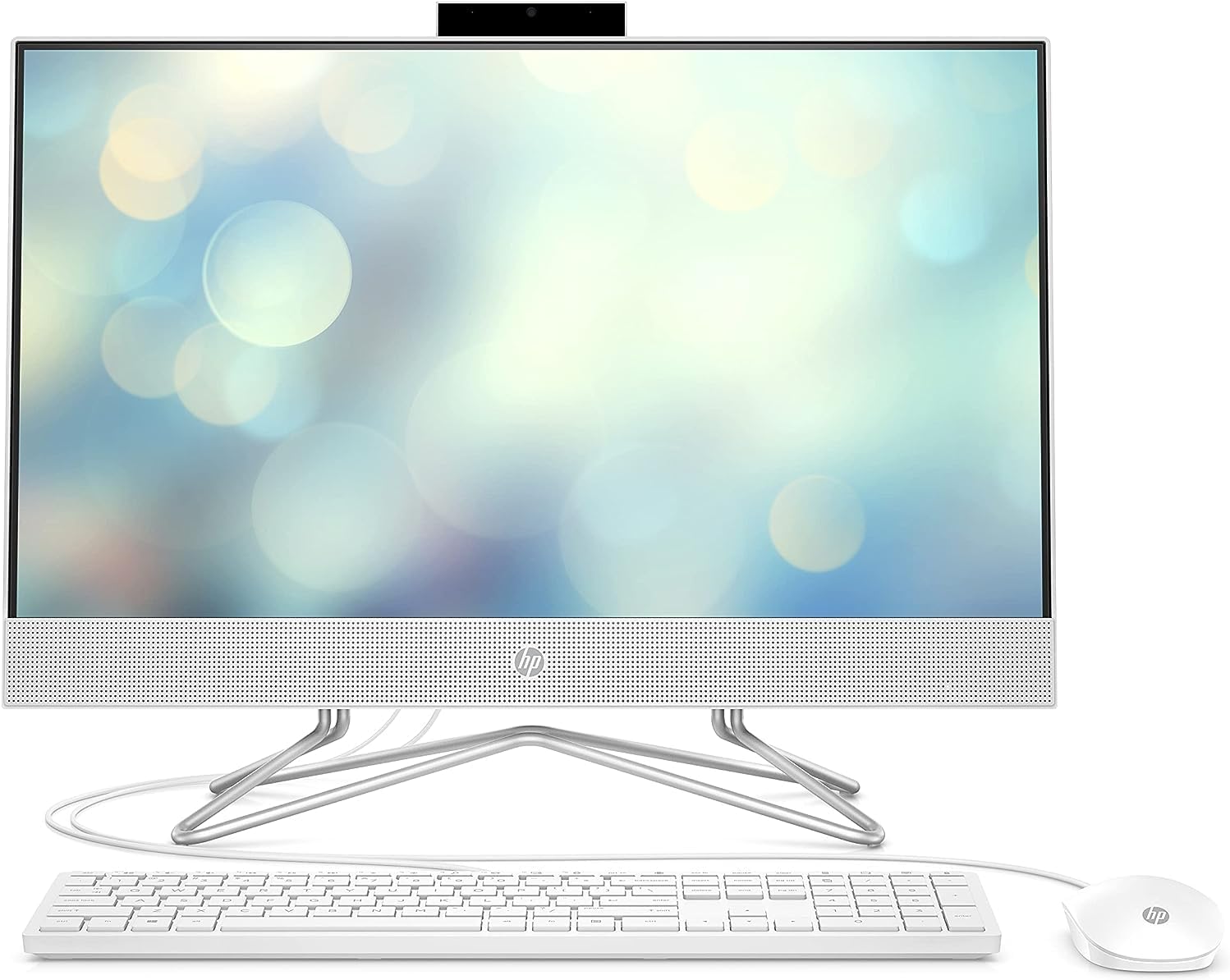 HP AIO Desktop | AIO-22-DD0224 | 21.5" 1920x1080 LED-Backlit | Intel Celeron Processor J4025 2-Core | 32GB DDR4 | 1TB SSD Windows 11 Pro | Wi-Fi 5 - HD Camera - Snow White