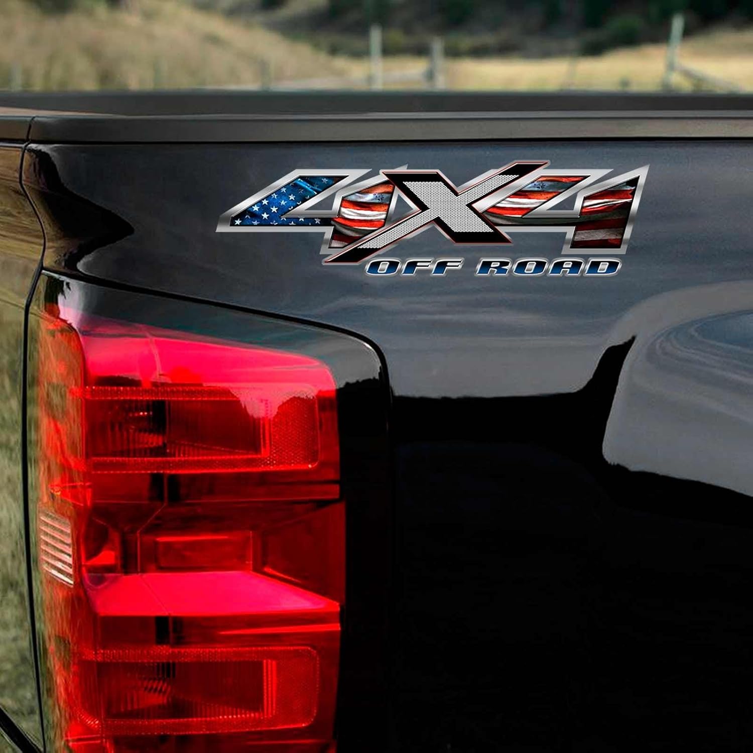 Aftershock Decals American Flag 4x4 Silverado Sierra Truck Decal Set USA Patriot Sticker