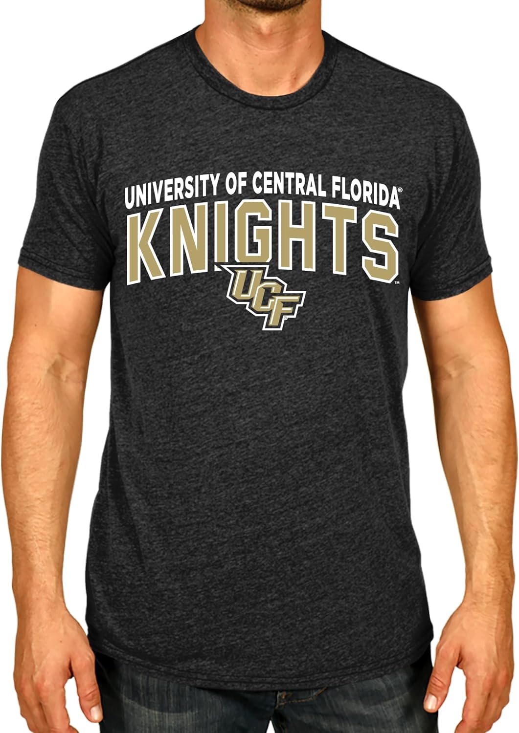 Campus Colors NCAA Adult Unisex Starting Fresh T-Shirt, Tag-Less Soft Cotton Blend, Short Sleeve Heathered College Tees