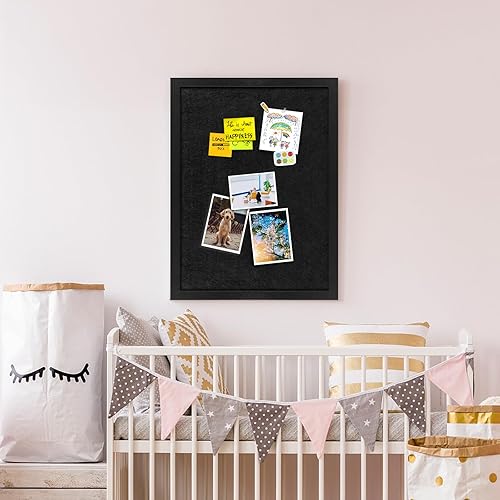 Miniatura 10 de Aitakatta Tablero de anuncios de corcho gris con fieltro tableros de corcho para paredes con marco gris tablero de visión para el hogar cocina