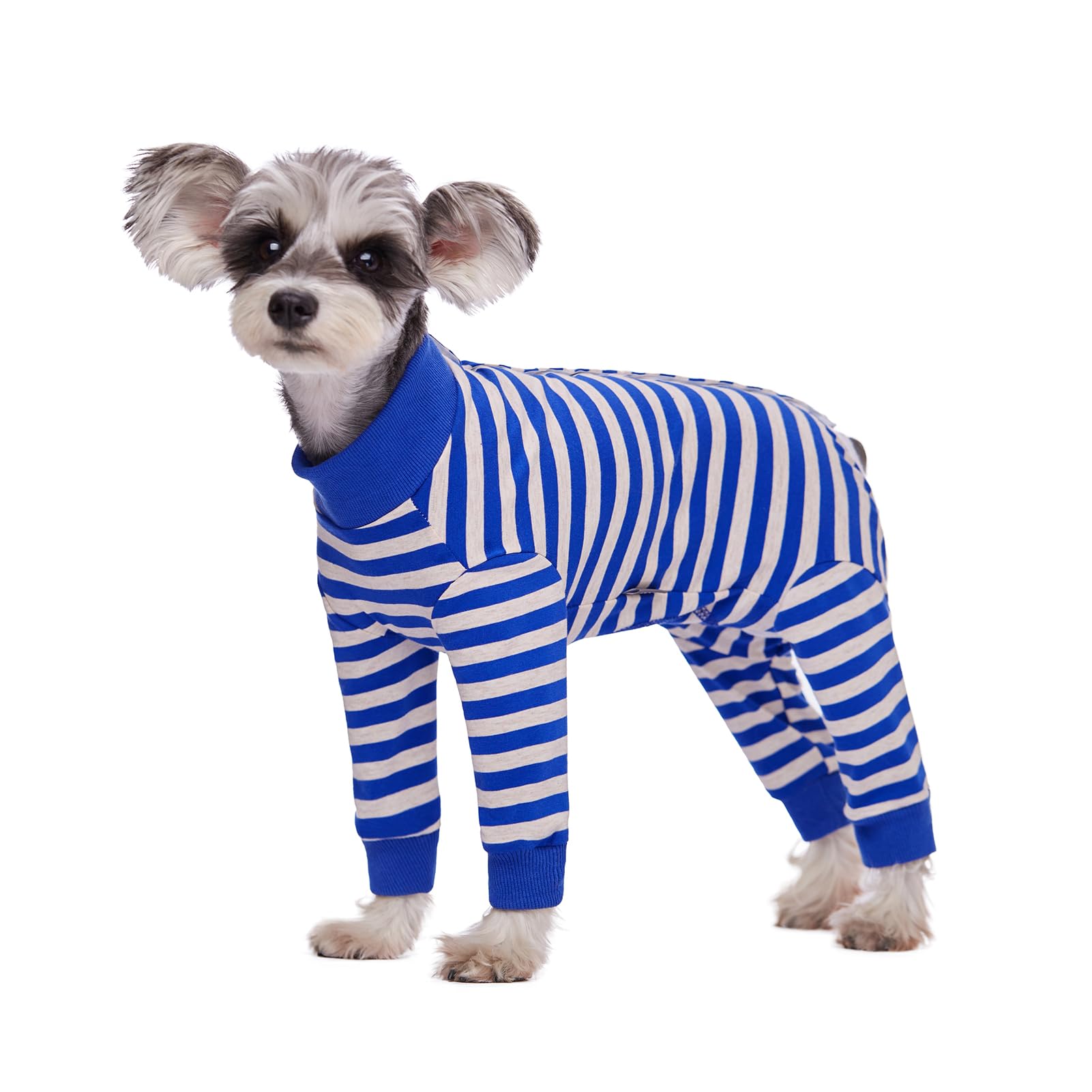BT Bear Dog Recovery Suit,Elastic Puppy Small Dogs After Surgery Onesie Protect Joints Anti Licking for Female Male Dogs,Pets Pajamas PJS Bodysuit for Cats Small Medium Dogs,Dark Blue XL