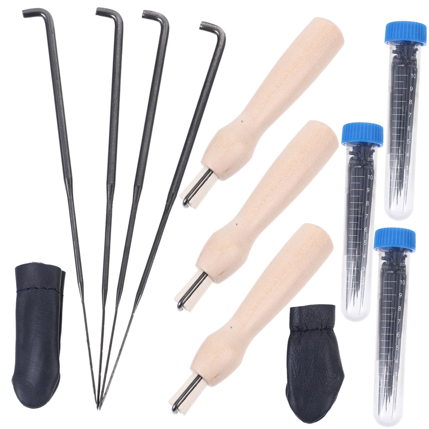 NUOBESTY 3sets Aghi Per Infeltrimento Lana Con Design Ergonomico Per Progetti Fai Da Te Utensile Pratico e Sicuro Per Principianti e Artigiani