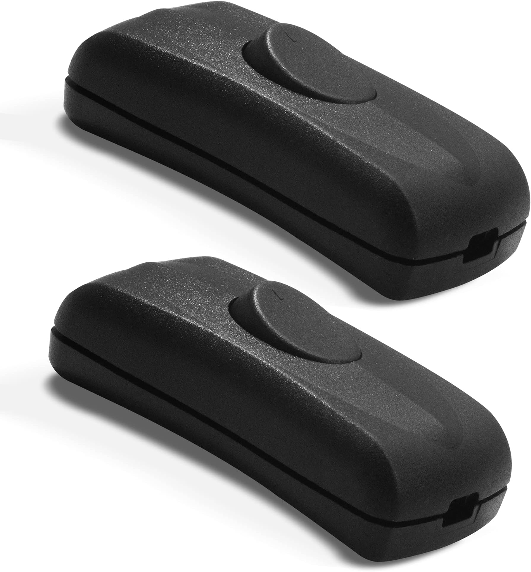 Betus Inline Cord Switch AC12V/110V/220V MAX 2A - On/Off in Line Cord Appliance Button Switches for Bedroom Desk Lamp LED Light Replacement - DPST Control (2 Pack)