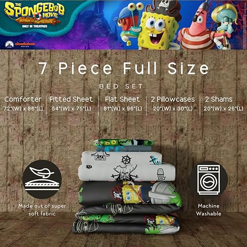 Miniatura 536 de Franco - Juego de edredón y sábanas supersuaves con funda, para niños, 7 piezas, tamaño matrimonial, Five Nights at Freddy's Cinco noches en Freddy's