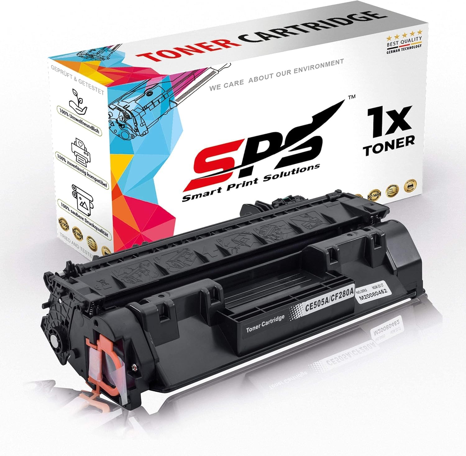 Smart Print Solutions SPS Compatible Toner Cartridges for HP - CF280A 80A | Laserjet Pro 400 M 401| 401A| 401D| 401DN| 401DNE| 401DW| 401N| 425DN| MFP M 425| 425DW | 1x Black | 2,700 Pages