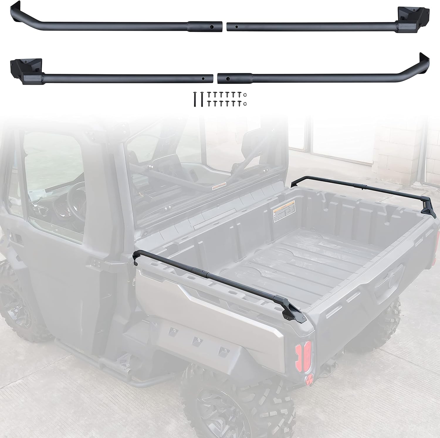 Cargo Bed Rails for Defender, SAUTVS Heavy Duty Combined