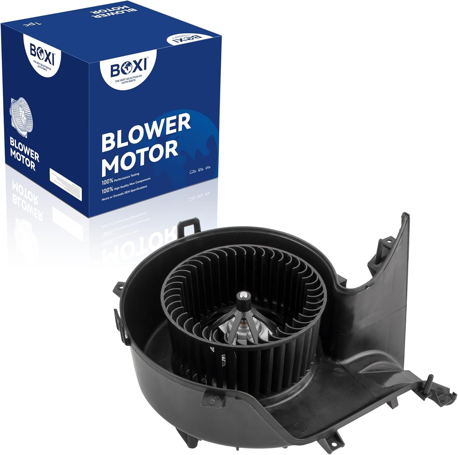 BOXI HVAC Blower Motor Fan Assembly Compatible for Saab 9-3 2003-2011 / for Saab 9-3X 2010-2011 with Automatic Temperature Control Front | 13221349 13250115