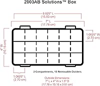 Vista 3 de ArtBin 318 Caja con compartimentos, translúcida