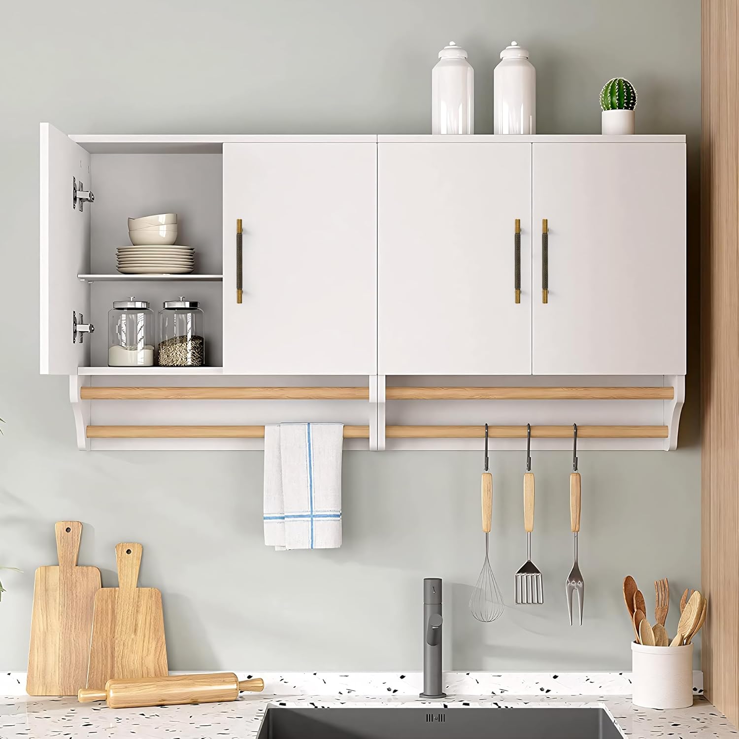 5 Pack Matt Coffee Bronze Solid Brass Cabinet Handles,Kitchen Drawer Pulls, 5 Inches Furniture Door Handles for Cupboard Bedroom Wardrobe(Modern Reticulation)