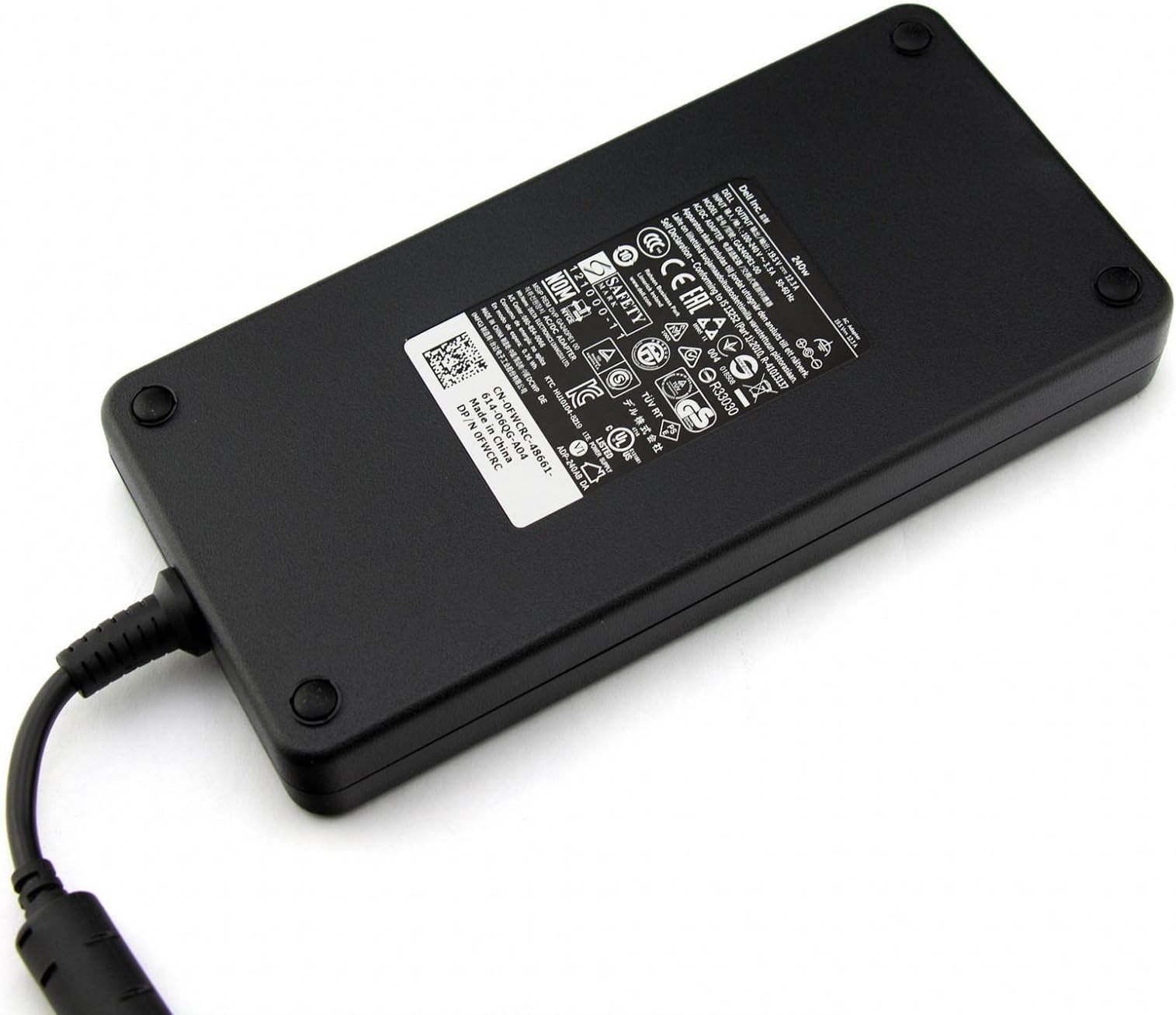 AC adapter 240 Watt Original FWCRC for Alienware Area-51 M17x / M17-R1 / M17X / M17X-R3; Asus G70 / G70S / G70SG; Dell Precision M6400, M6500, M6600