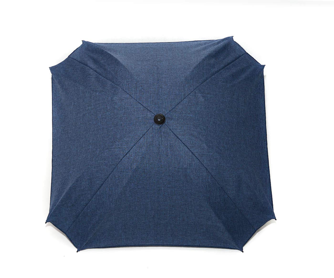 Skyline Ombrelle Parapluie pour Poussette Universelle Accessoire Zertifikat Anti UV 50+ Protection Soleil Adaptateur Parasol Diamètre 70 cm Bleu Marine lin