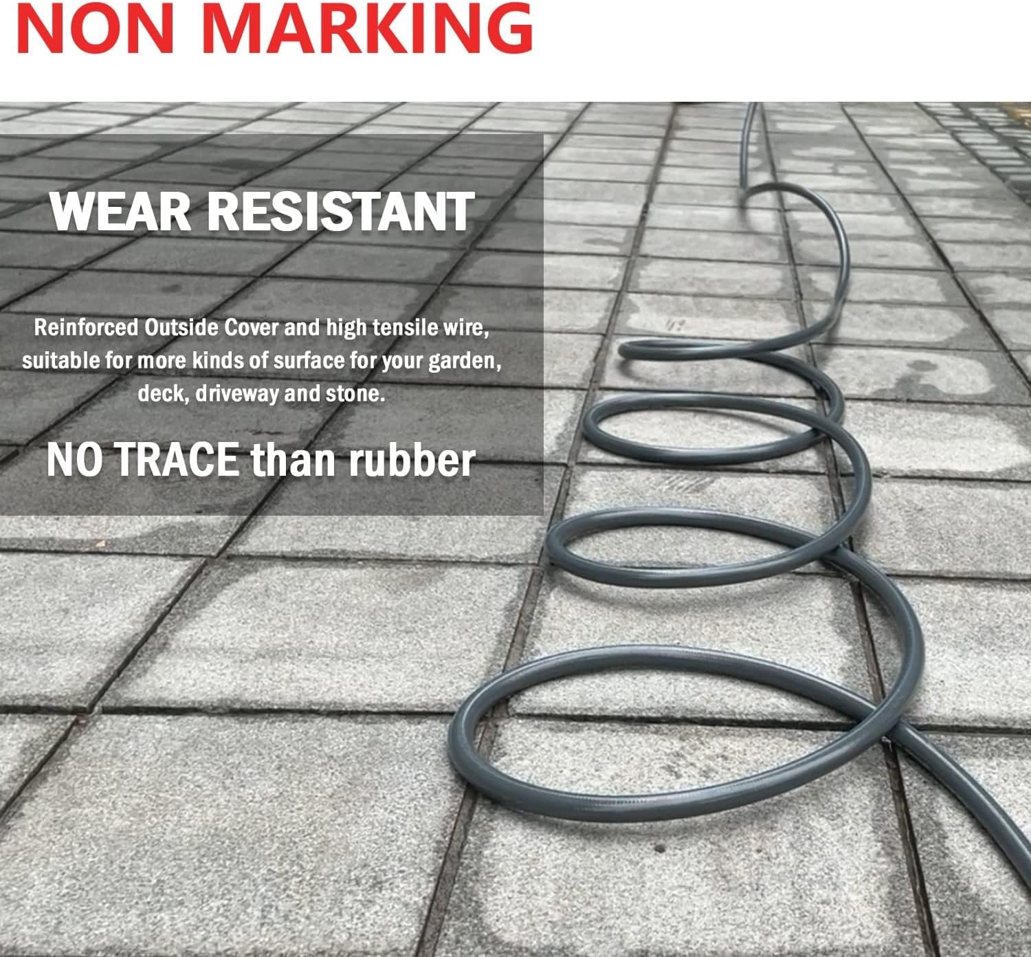 YAMATIC Heavy Duty 3200 PSI Pressure Washer Hose 50 FT X 1/4", M22 to 3/8" Quick Connect Coupler for Replacement/Extension (Wear Resistant Upgrade 3X) : Patio, Lawn & Garden