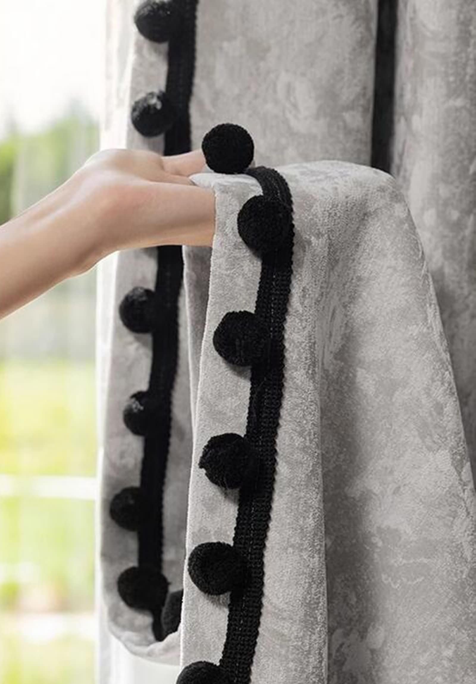 Rideaux Oeillets 107x214cm Beydodo Rideau Occultant Salon Chambre Chenille Gris