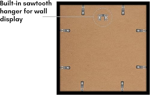 Vista 697 de Americanflat Portarretratos de 8 x 12 pulgadas con plexiglás pulido, juego de 2 portarretratos de 6 x 8 pulgadas con paspartú o para fotos de 8 x 12