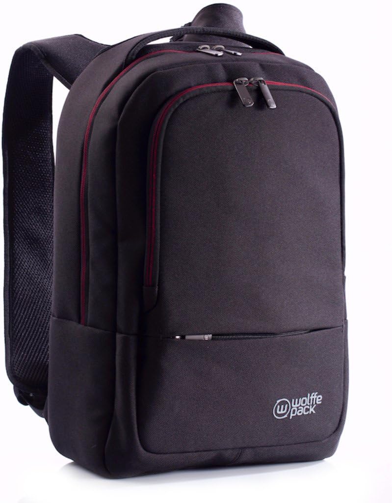 Wolffepack Metro Backpack - Award Winning Design - 15" Laptop Rucksack Black