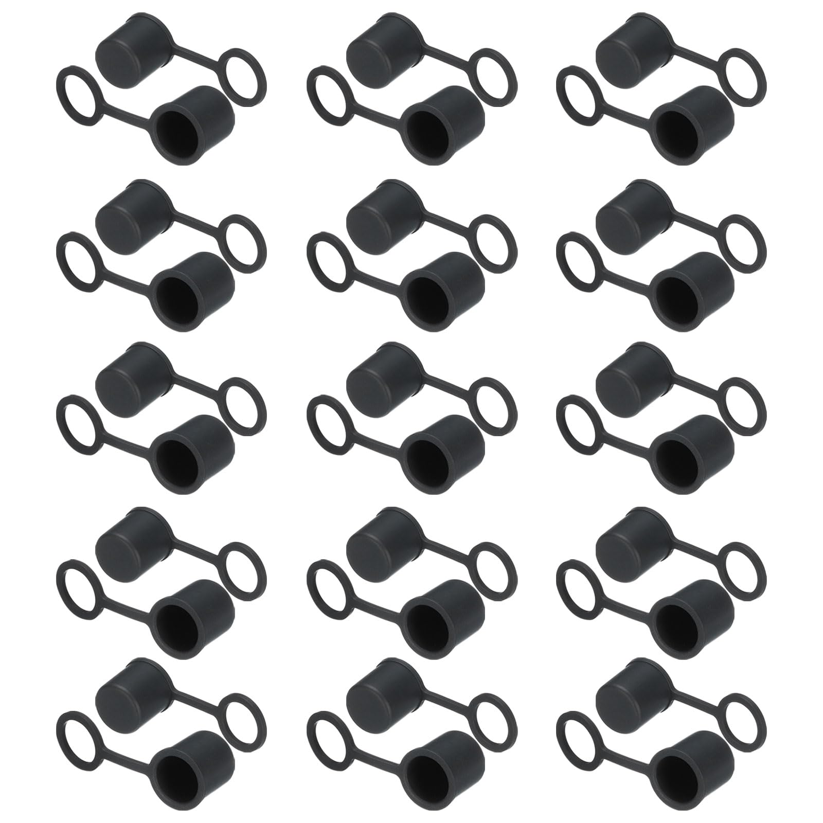 QUARKZMAN 30Pcs Tapones de Silicona para Cubrir y Proteger Puertos Bnc-B de Dispositivos de Video y Audio Redes de Internet Conector Macho Bnc Negro