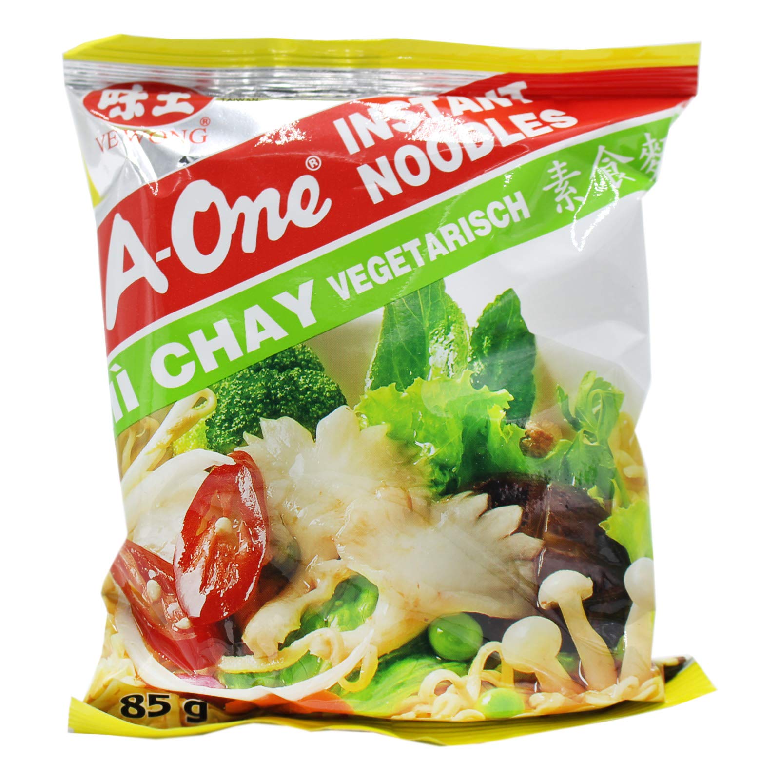 60er Pack (60x85g) A-One Instant Nudelsuppe Gemüsegeschmack Mi Chay (Papa Vo)